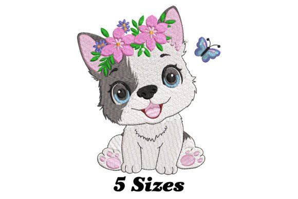 Cute Puppy with Flower: A Seasonal Embroidery Review