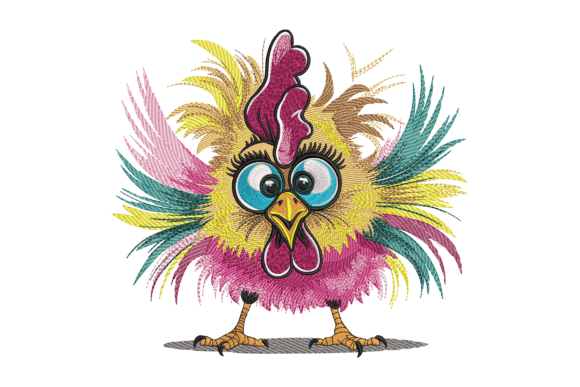 Funny Baby Rooster: A Festive Holiday Embroidery Review
