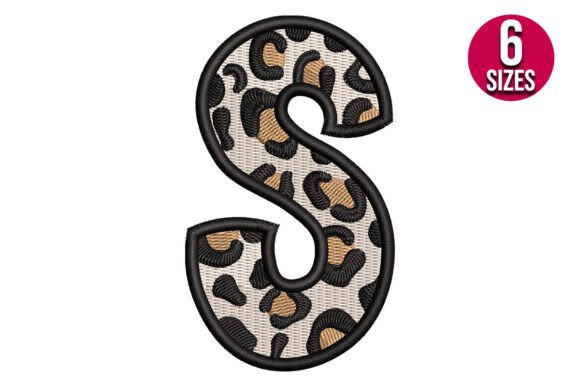 Leopard Print Alphabet Font Letter S Review