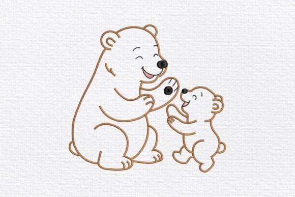 Mother and Baby Bear: A Holiday Embroidery Review