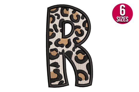 Review: Leopard Print Alphabet Letter R for Embroidery