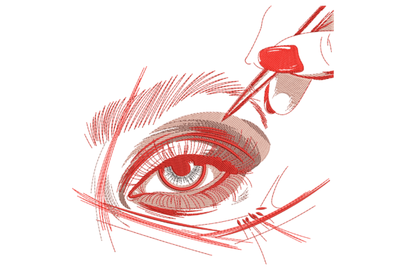 Reviewing Eye with Tweezers for Craft Fair Success