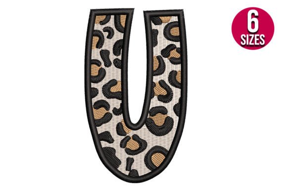Reviewing Leopard Print Alphabet Font Letter U