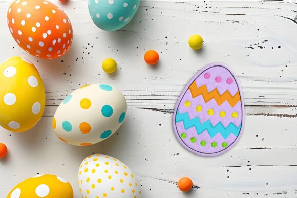 Reviewing Patterned Easter Egg ITH Feltie Applique