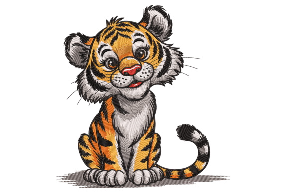 Reviewing the Smiling Baby Tiger Embroidery Design