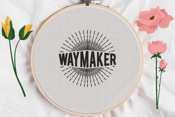 Reviewing Waymaker, Circle Rays, Christian Embroidery